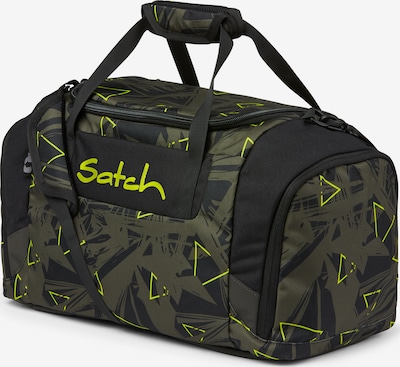 Satch Sporttasche in gelb / dunkelgrün / schwarz, Produktansicht