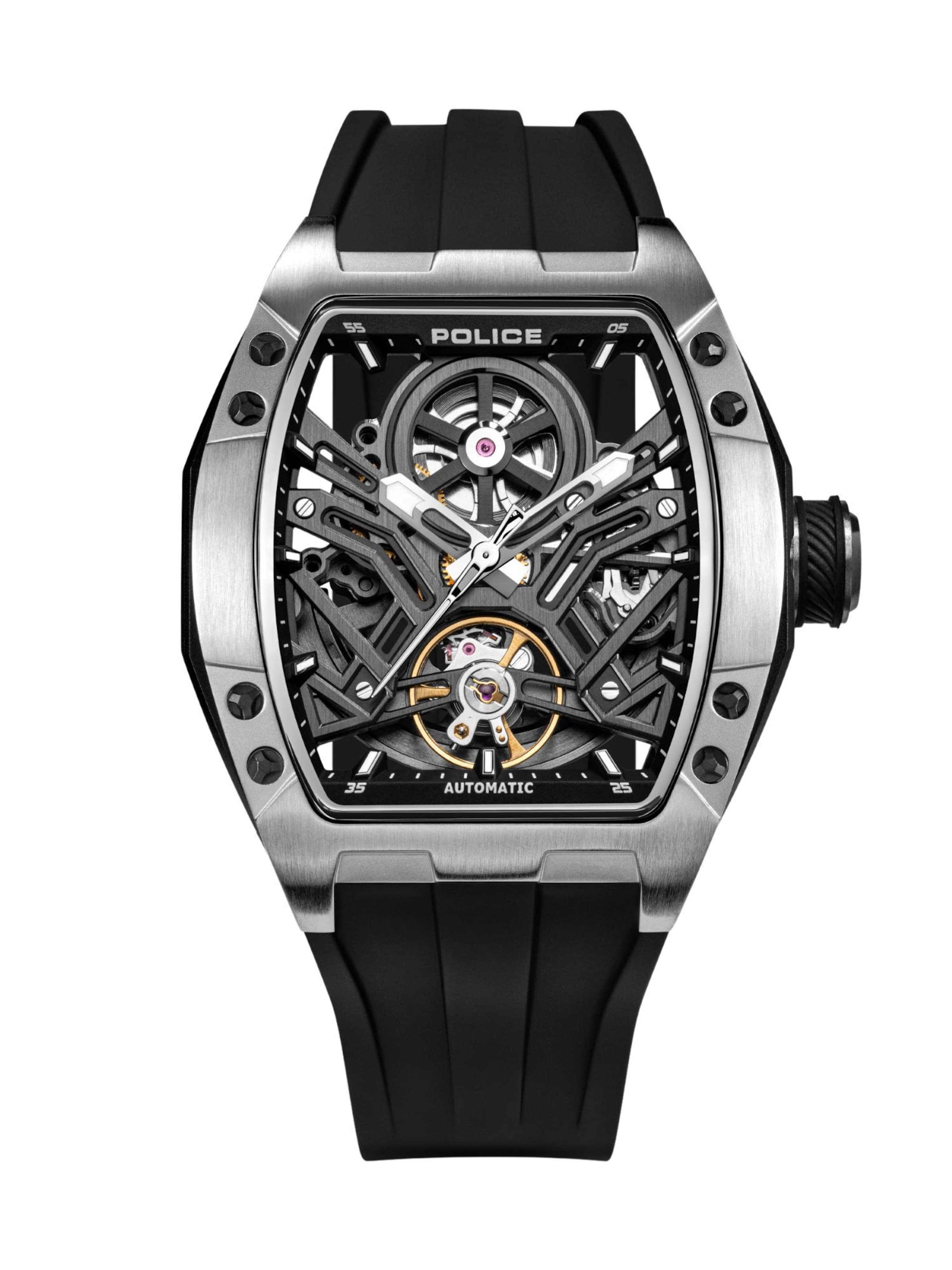 POLICE Analog Watch ' Tampa ' in Black: front