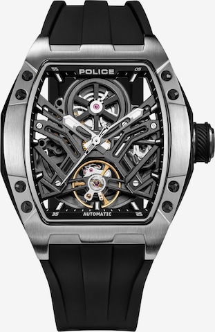POLICE Automatikuhr ' Tampa ' in Schwarz: Vorderseite