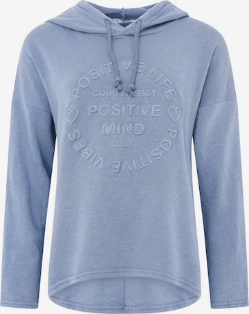 Felpa 'Positive Mind' di Zwillingsherz in blu: frontale