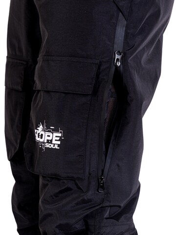 regular Pantaloni per outdoor 'Glacier Core' di Slope Soul in nero