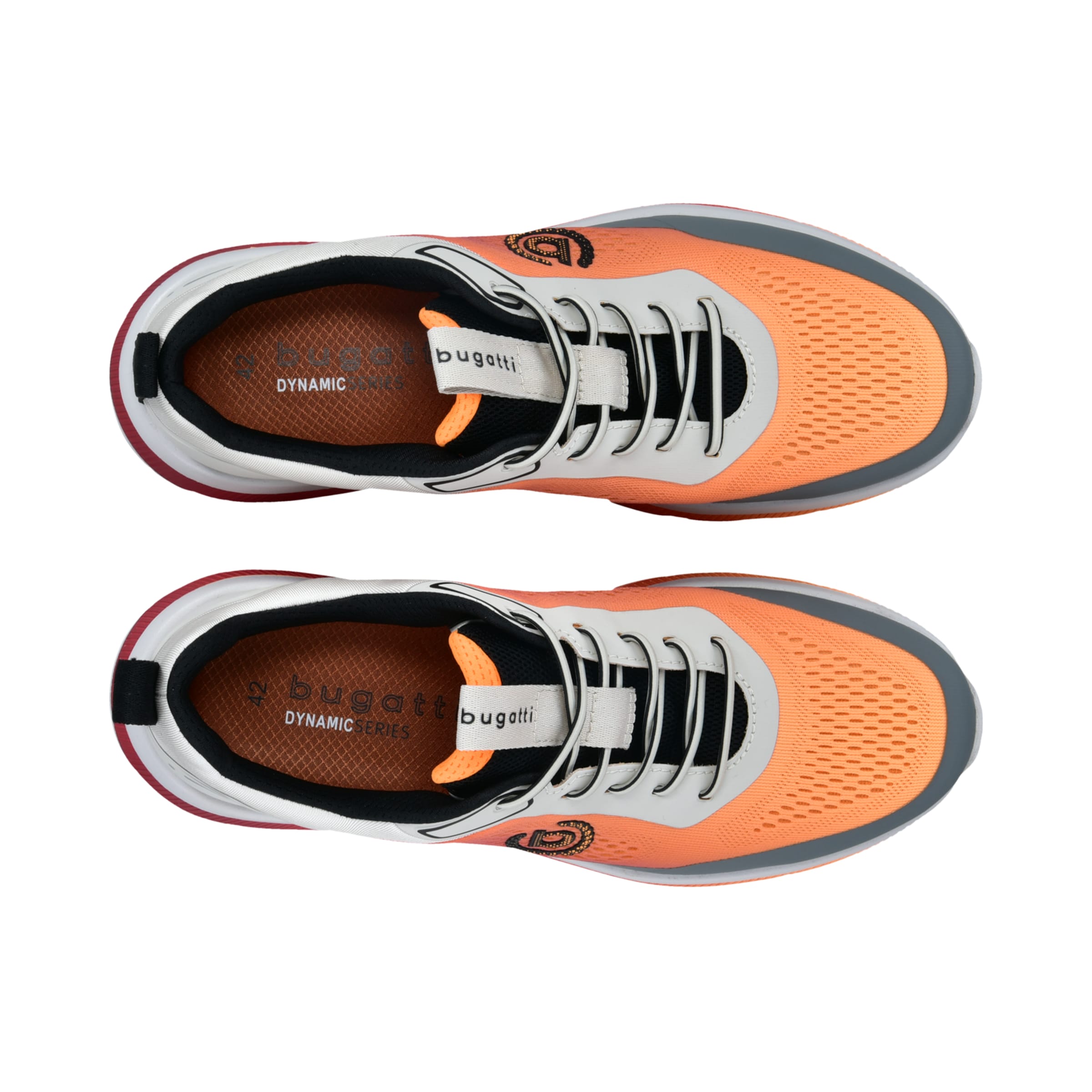 Sneaker bassa di bugatti in arancione