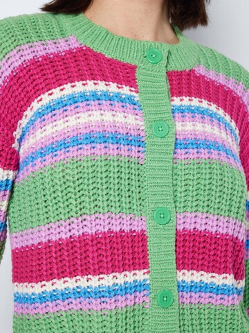 Geacă tricotată 'Barley' de la Noisy may pe verde