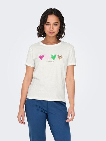 T-shirt 'MICHIGAN' JDY en blanc