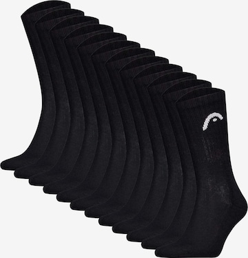 HEAD Sports socks in Black: front