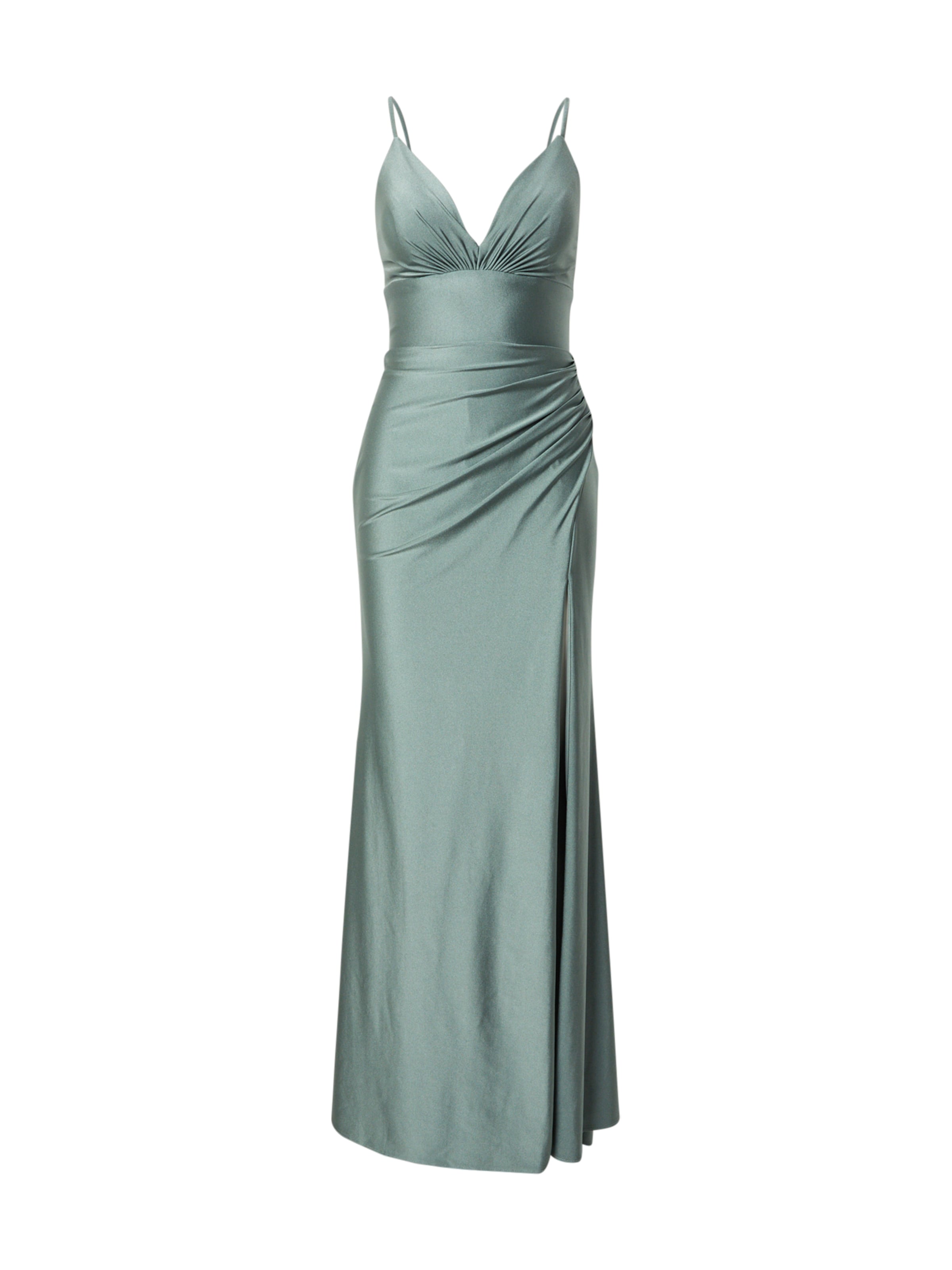 mascara Evening Dress in Green: front