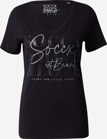 Soccx T-shirt 'Mary' i svart: framsida