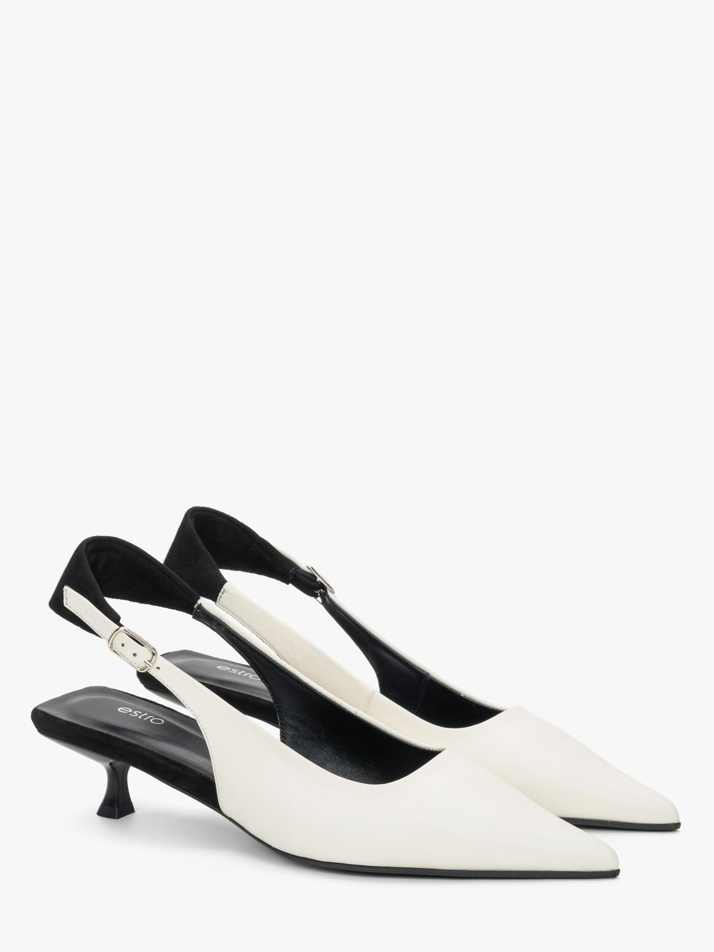Estro Slingback pumps '30-6654-1' in White
