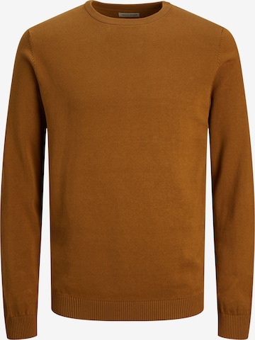 Jack & Jones Plus Sweater in Brown: front