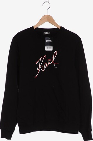 Karl Lagerfeld Sweatshirt & Zip-Up Hoodie in L in Black: front