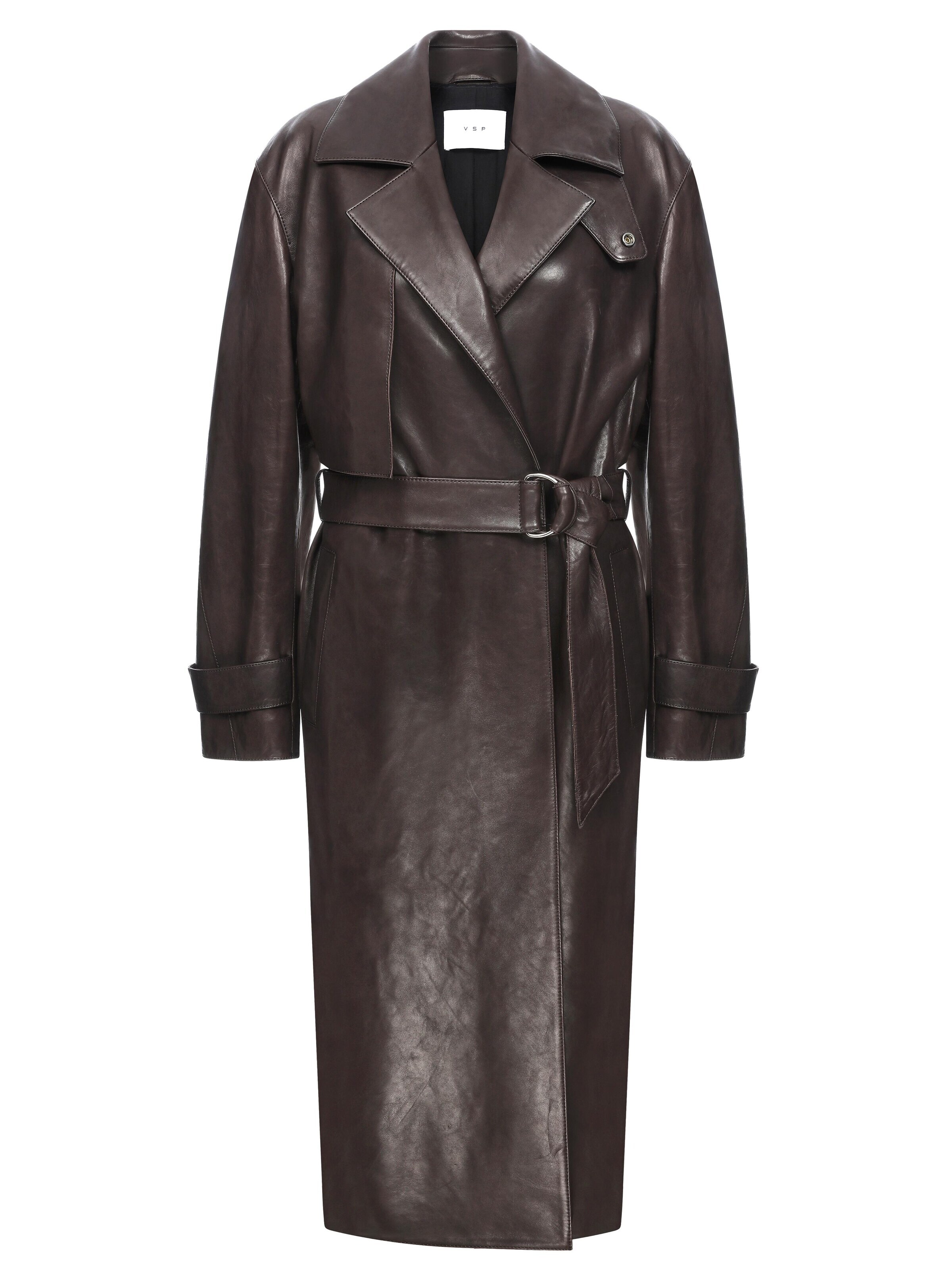 V S P Winter coat 'Isabelle' in Brown: front
