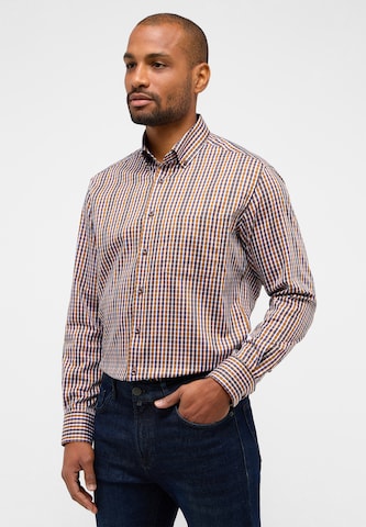 ETERNA Regular fit Button Up Shirt in Brown: front