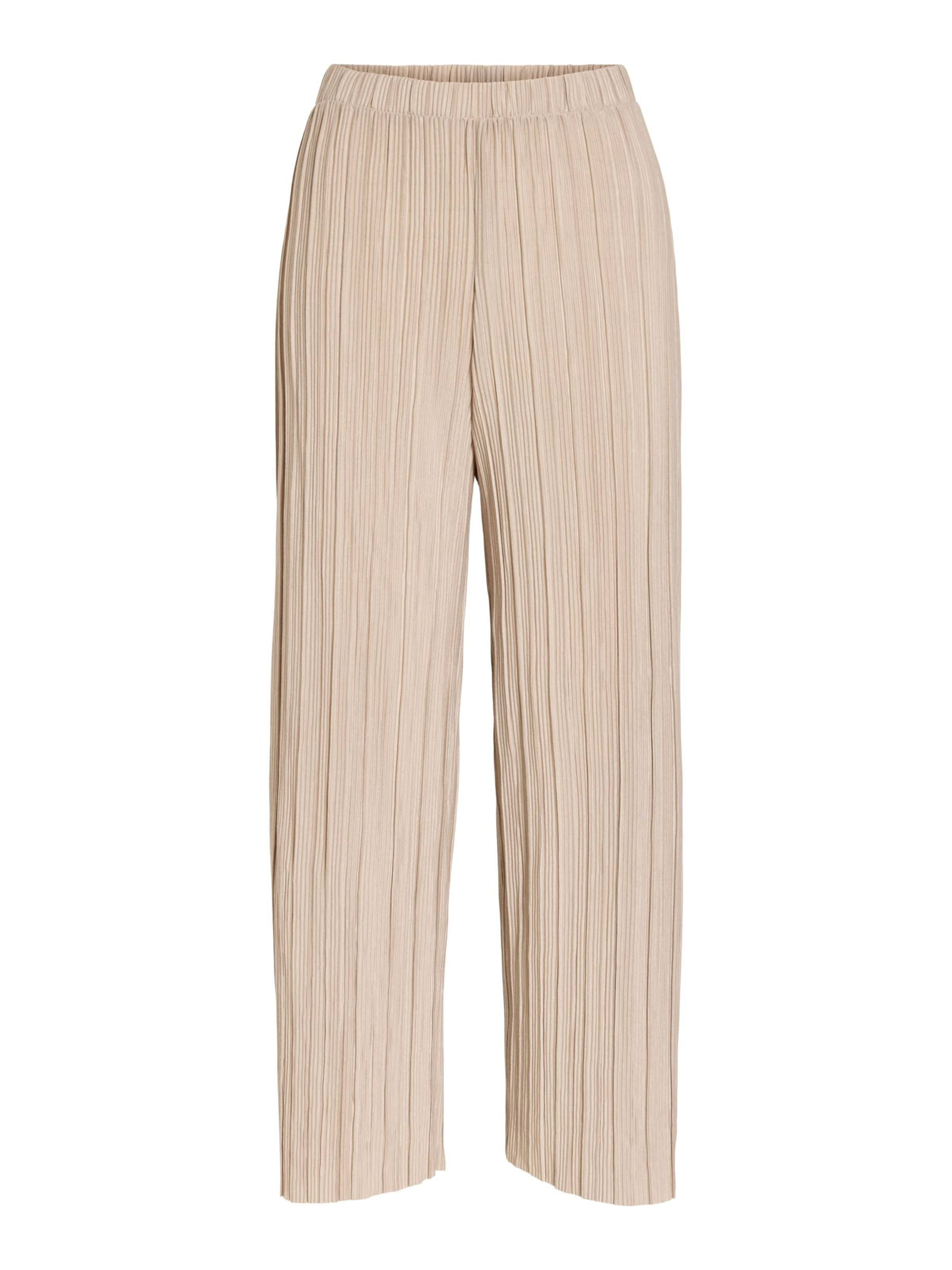 VILA Pants 'VIPlisa' in Beige: front