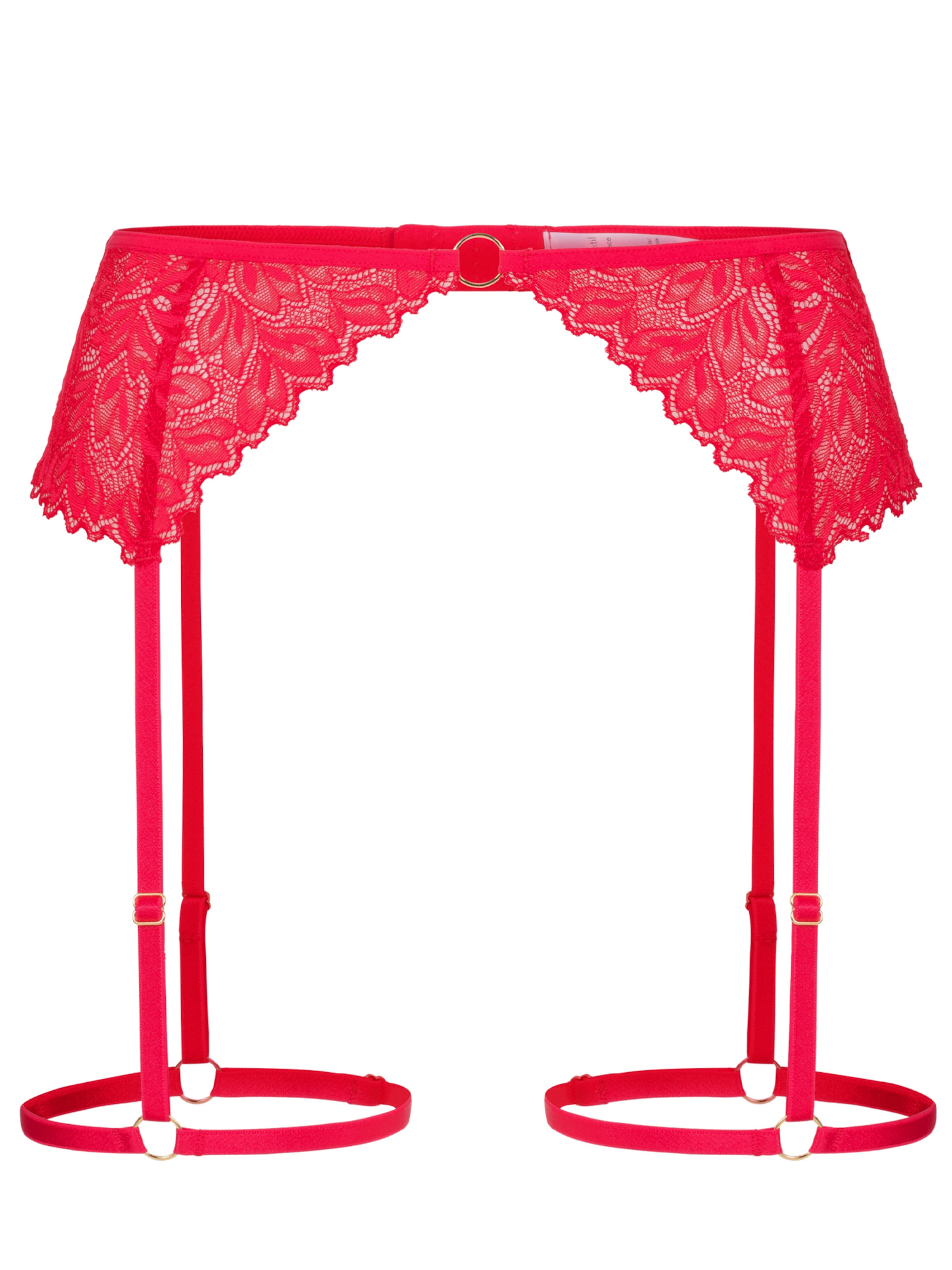 Erlich Textil Garters 'Dreamy Lace' in XS-S in Red, Item view