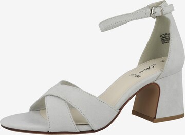 s.Oliver Strap Sandals in Grey: front