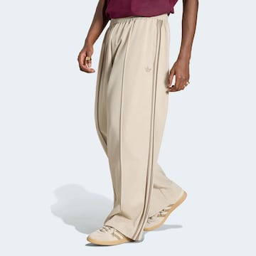 ADIDAS ORIGINALS Wide leg Pants in Beige: front