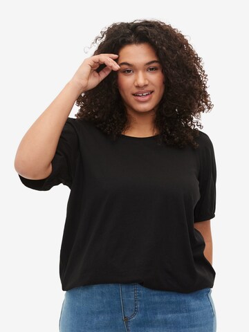 Zizzi - Camisa 'MILLE' em preto: frente