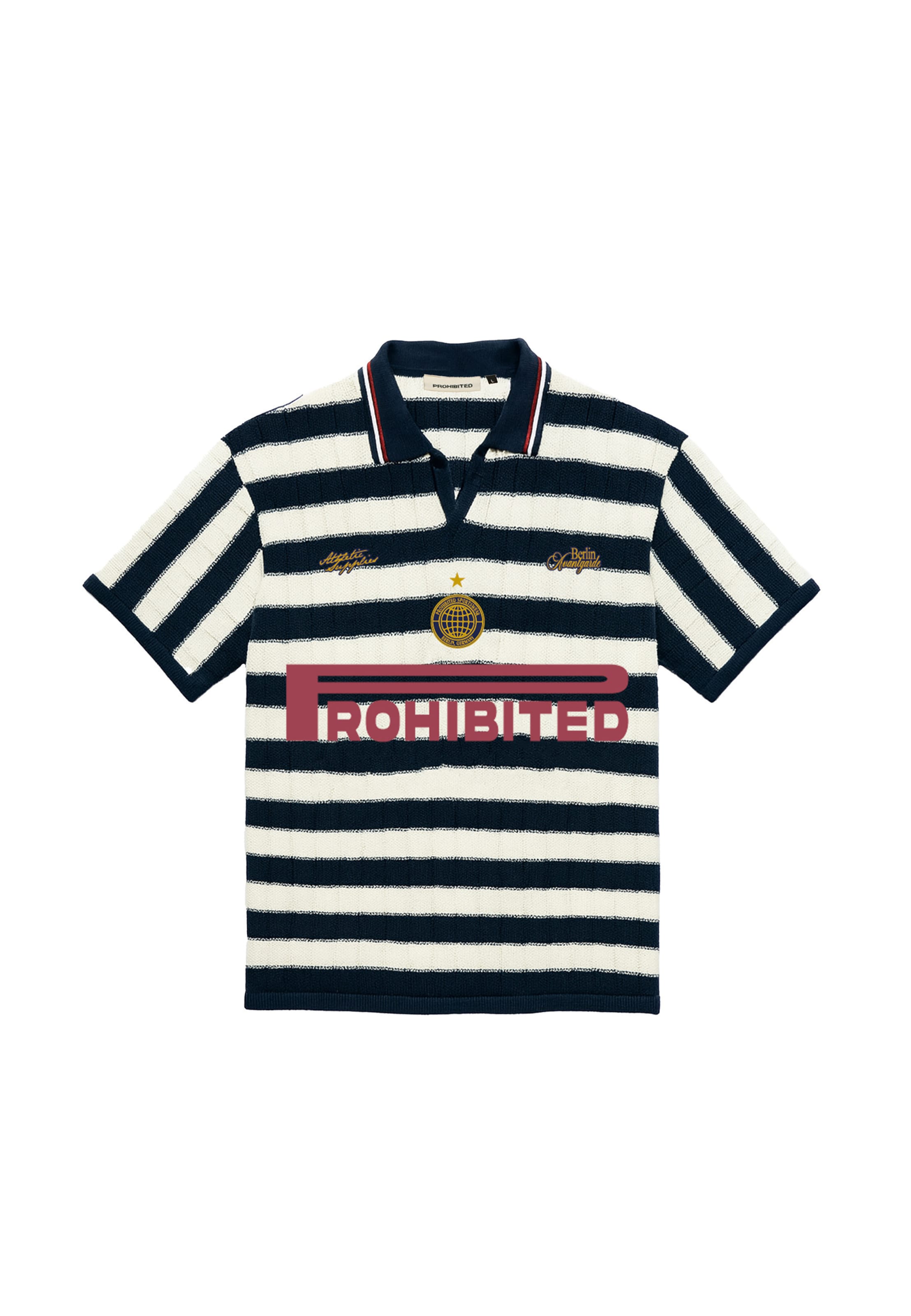Prohibited - Camisa em azul: frente
