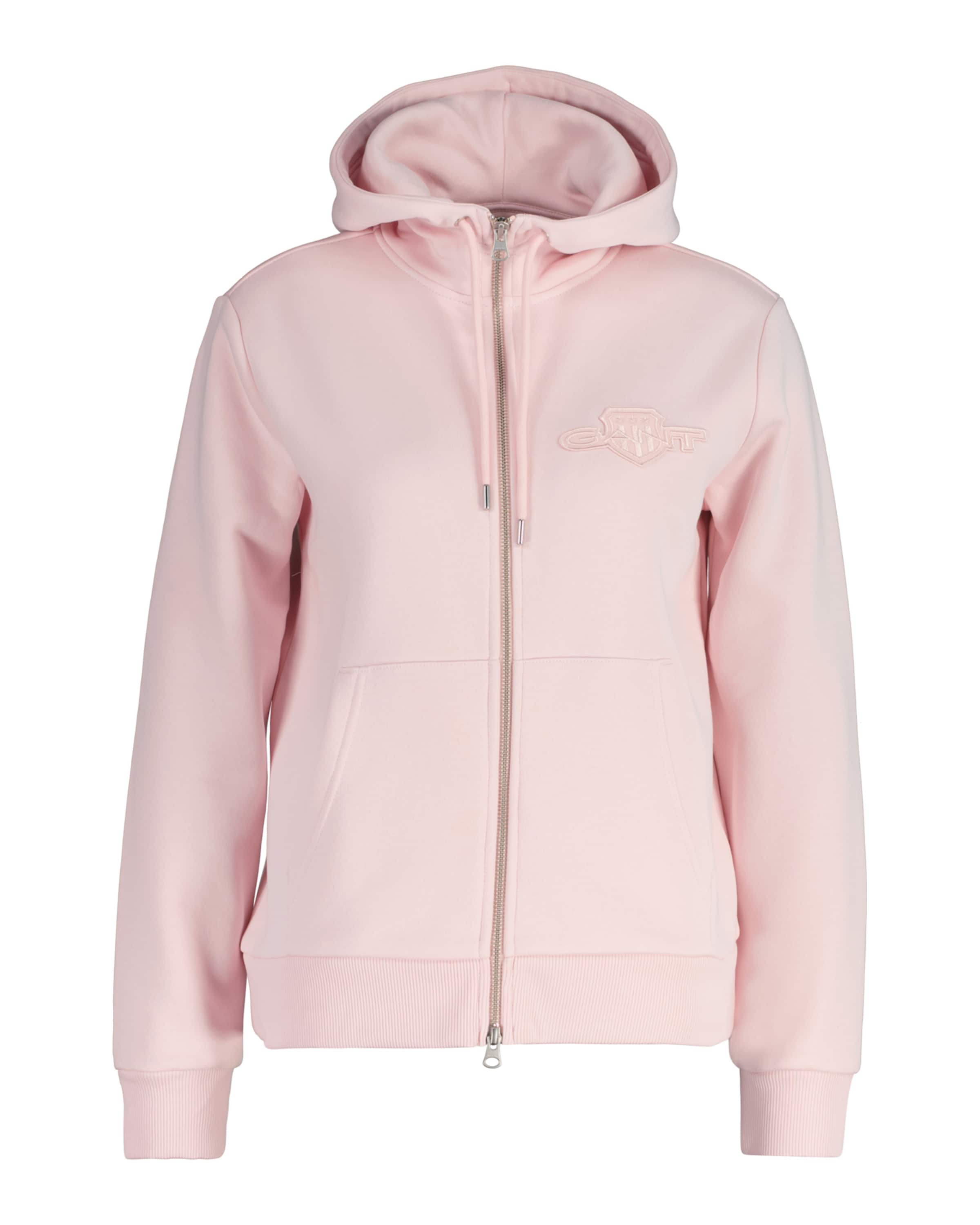 GANT Sweatjacke in Pink: Vorderseite