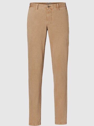 Hiltl Slimfit Chinohose 'Tavi - Casual Gabardine'‌‌‌‌‌‌‌‌‌ in Braun: Vorderseite
