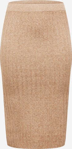 Guido Maria Kretschmer Curvy Skirt 'Gwen' in Beige: front