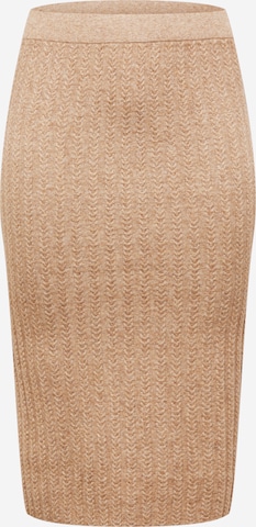 Guido Maria Kretschmer Curvy Skirt 'Gwen' in Beige: front