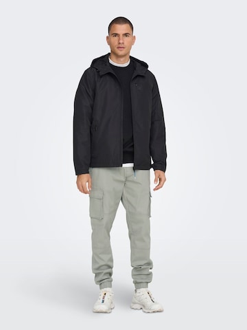 Only & Sons Between-Season Jacket in Black