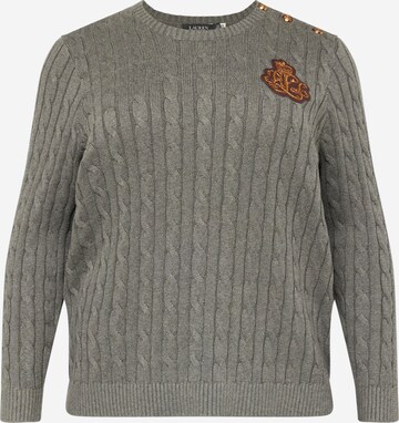 Pull-over 'MONTIVA' Lauren Ralph Lauren Plus en gris : devant