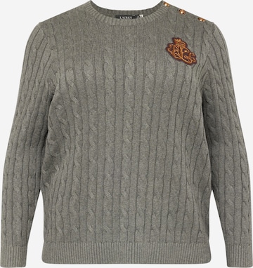 Lauren Ralph Lauren Plus Sweater 'MONTIVA' in Grey: front