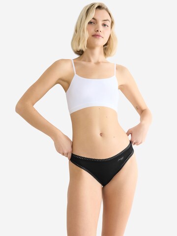 SLOGGI String ' Blue GO Crush ' in Zwart