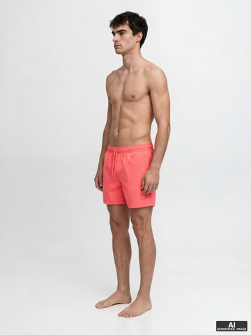 JACK & JONES Zwemshorts 'Jack & Jones Heren Zwemshort JPSTMAUI TROPIC Effen' in Oranje