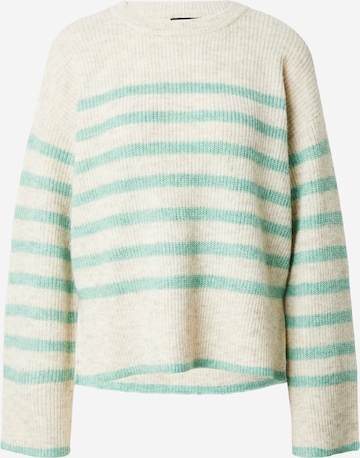 PIECES Pullover 'Line' in Beige: predná strana