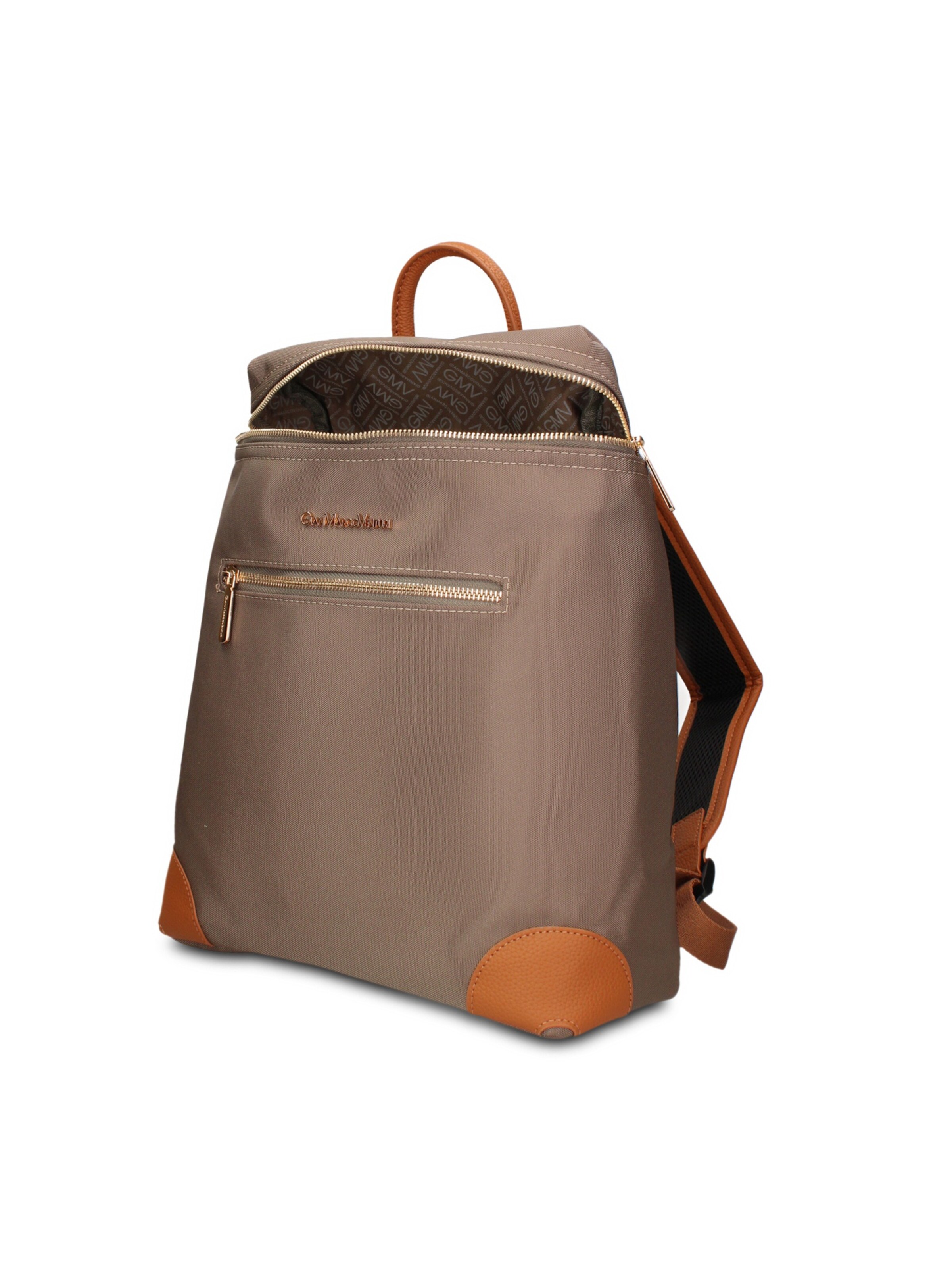 Zaino 'Zaino Vegan Leather Gianmarco Venturi - e con Zip' di GianMarco Venturi in verde