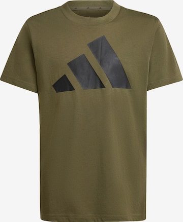 Tricou funcțional 'Essentials' de la ADIDAS SPORTSWEAR pe verde: față