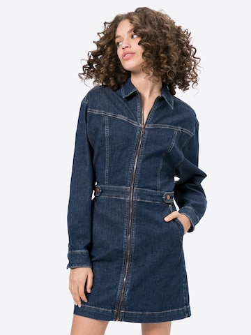 Robe-chemise 'LAYA' Pepe Jeans en bleu : devant