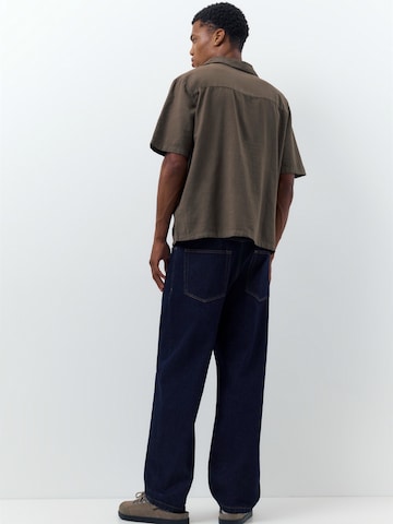 Pull&Bear Regular Fit Hemd in Braun
