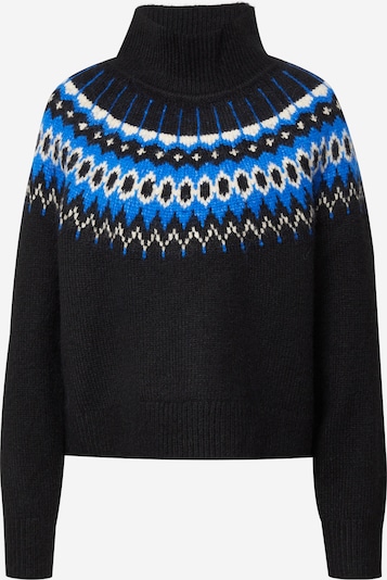 GAP Sweter 'FAIRISLE' w kolorze królewski błękit / czarny / offwhitem, Podgląd produktu