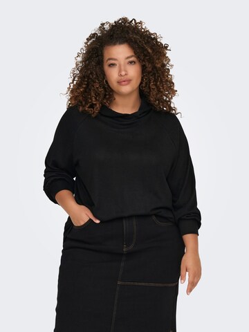 ONLY Carmakoma Sweatshirt in Black: front