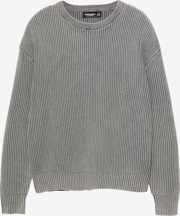 Pull&Bear Pulover | siva barva: sprednja stran