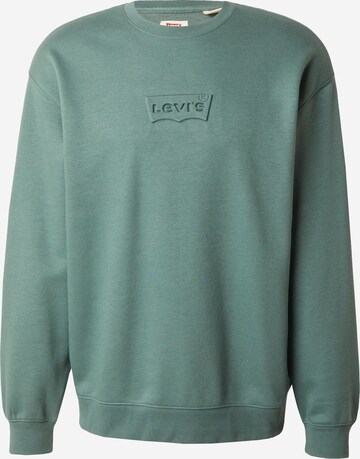 LEVI'S ® Sweatshirt 'Relaxd Graphic Crew' in Green: front