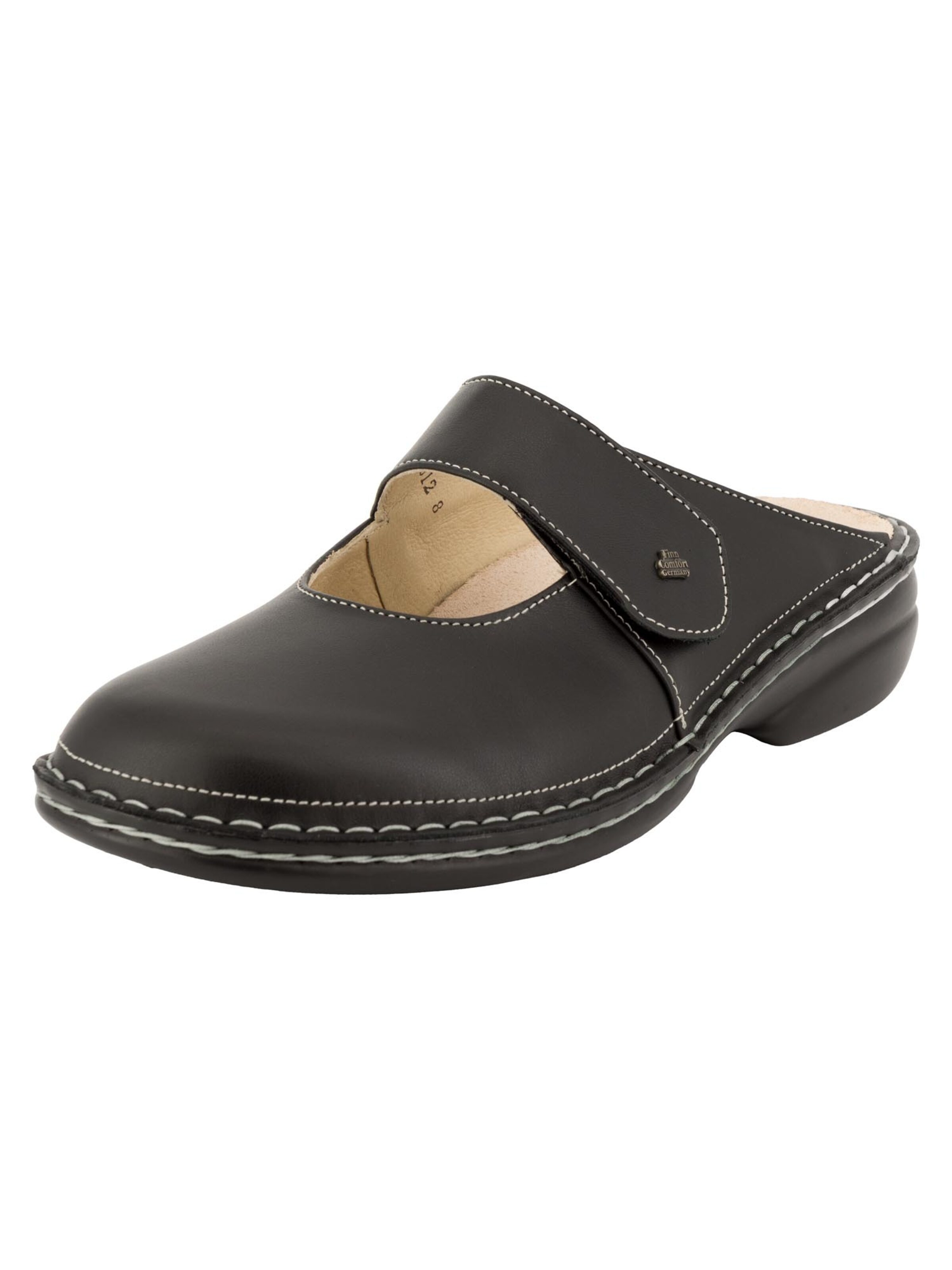 Finn Comfort Mule 'STANFORD' in Black: front