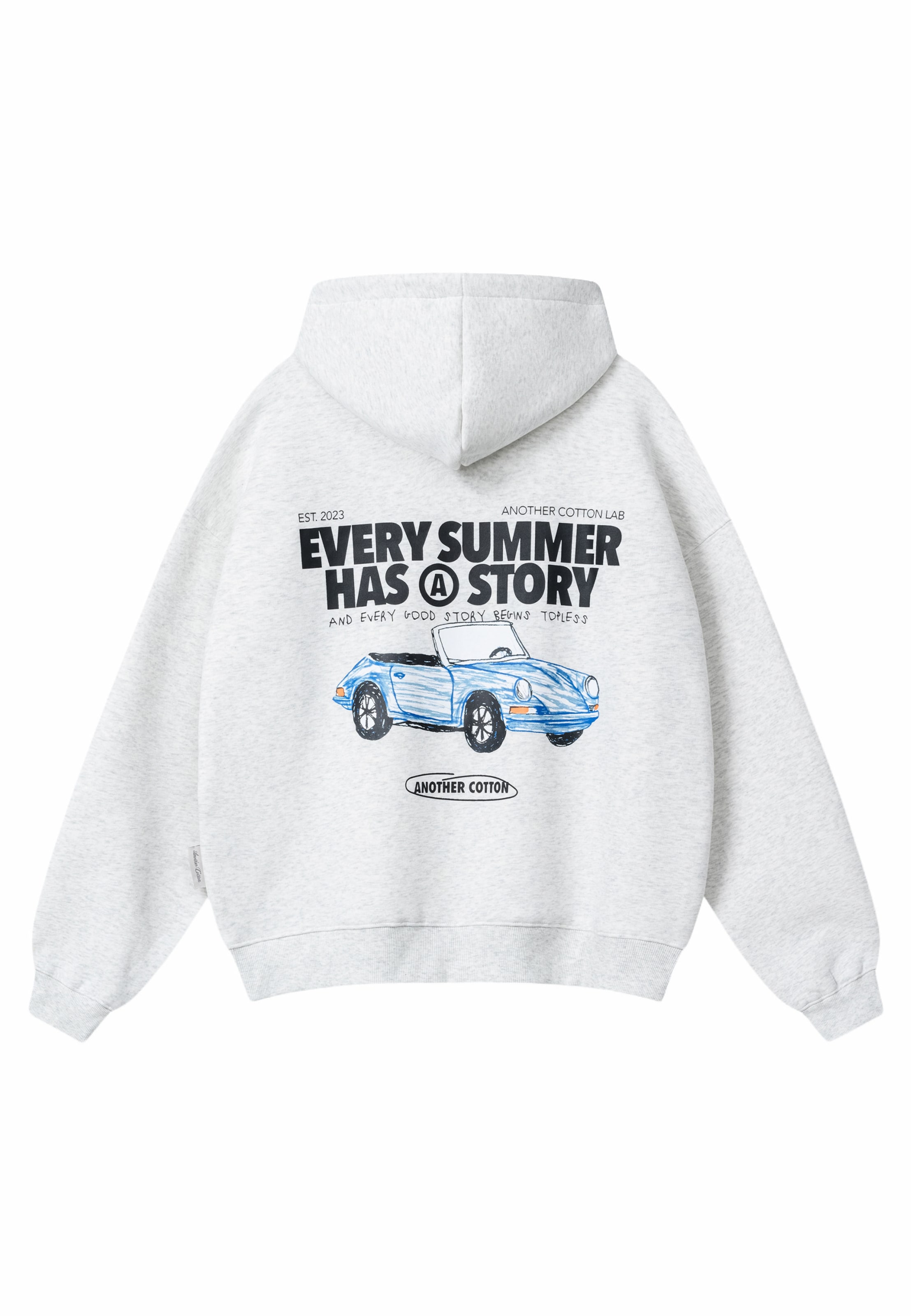 Another Cotton Lab - Sweatshirt 'Summer Story' em cinzento