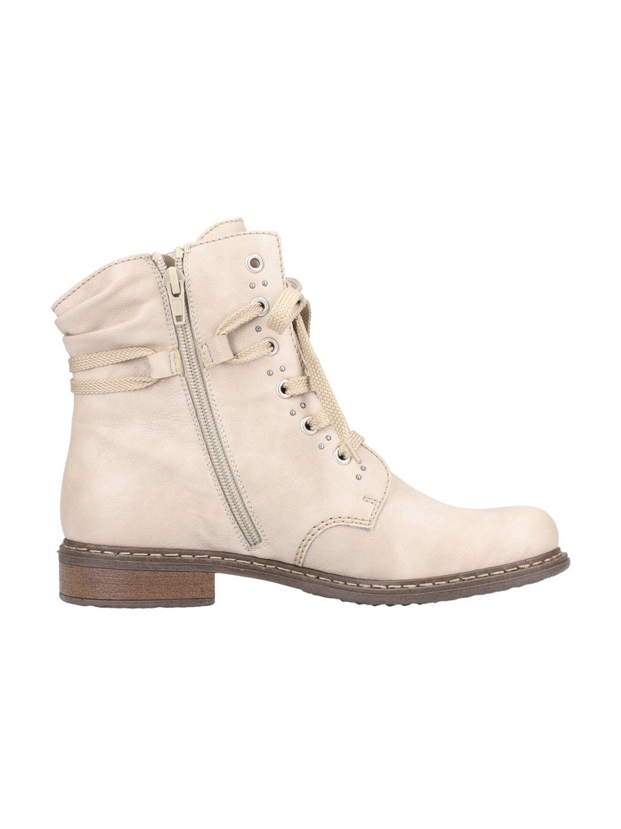 Bottines à lacets Rieker en beige