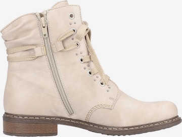 Bottines à lacets Rieker en beige