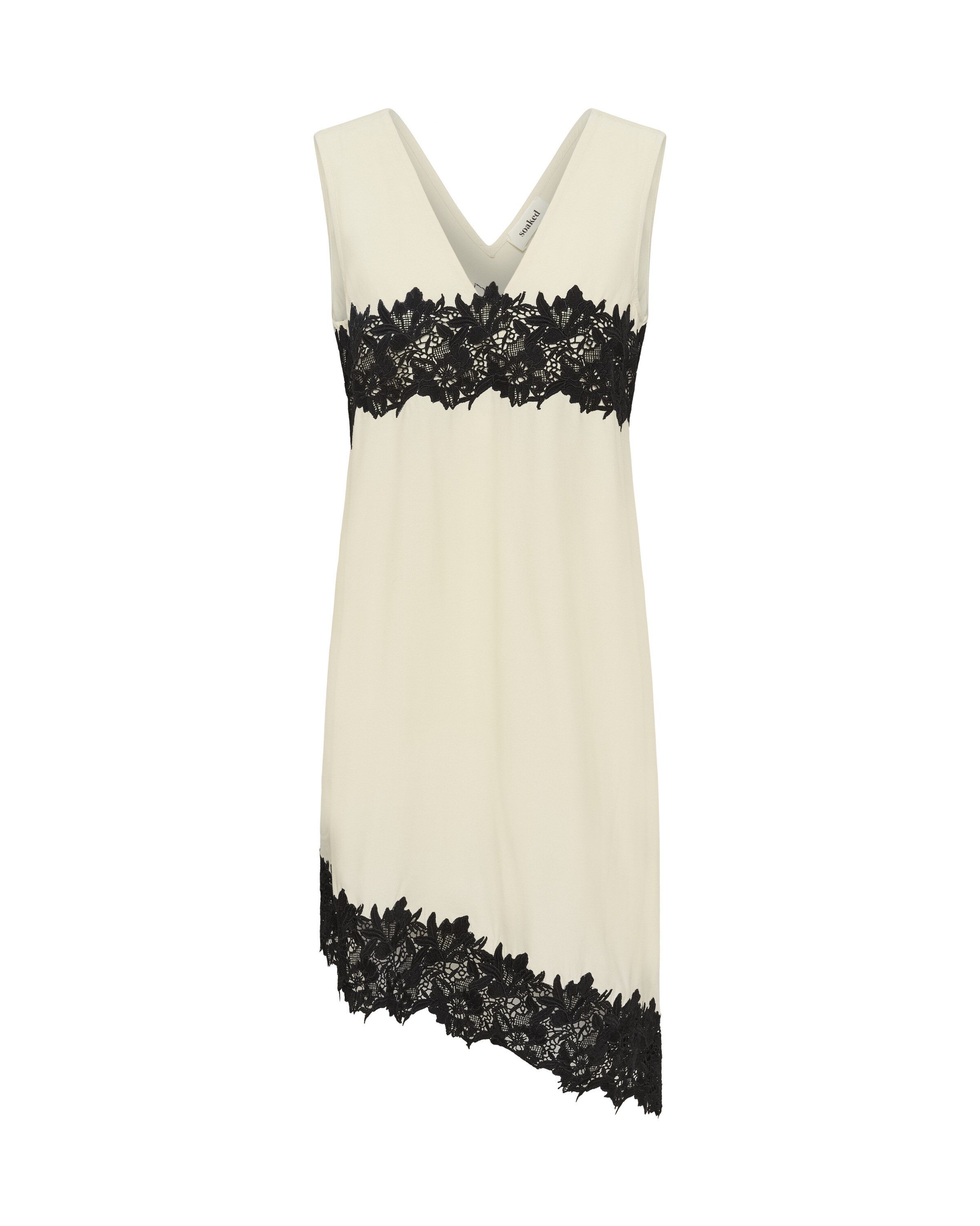 SOAKED IN LUXURY - Vestido em bege: frente