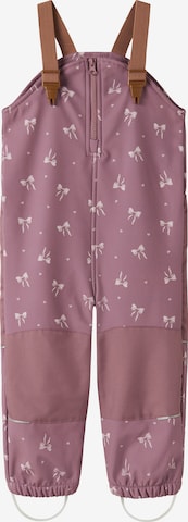 NAME IT Tapered Toiminnalliset housut 'NMFALFA08' värissä lila: etupuoli