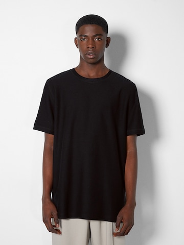 Bershka Shirt in Zwart: voorkant