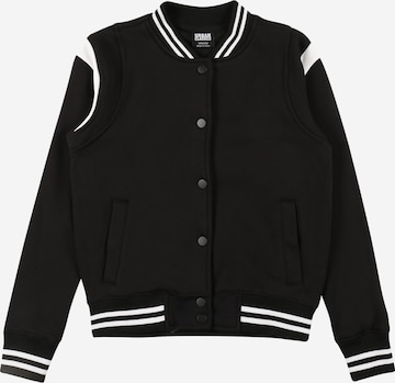 Urban Classics Sweat jacket in Black: front