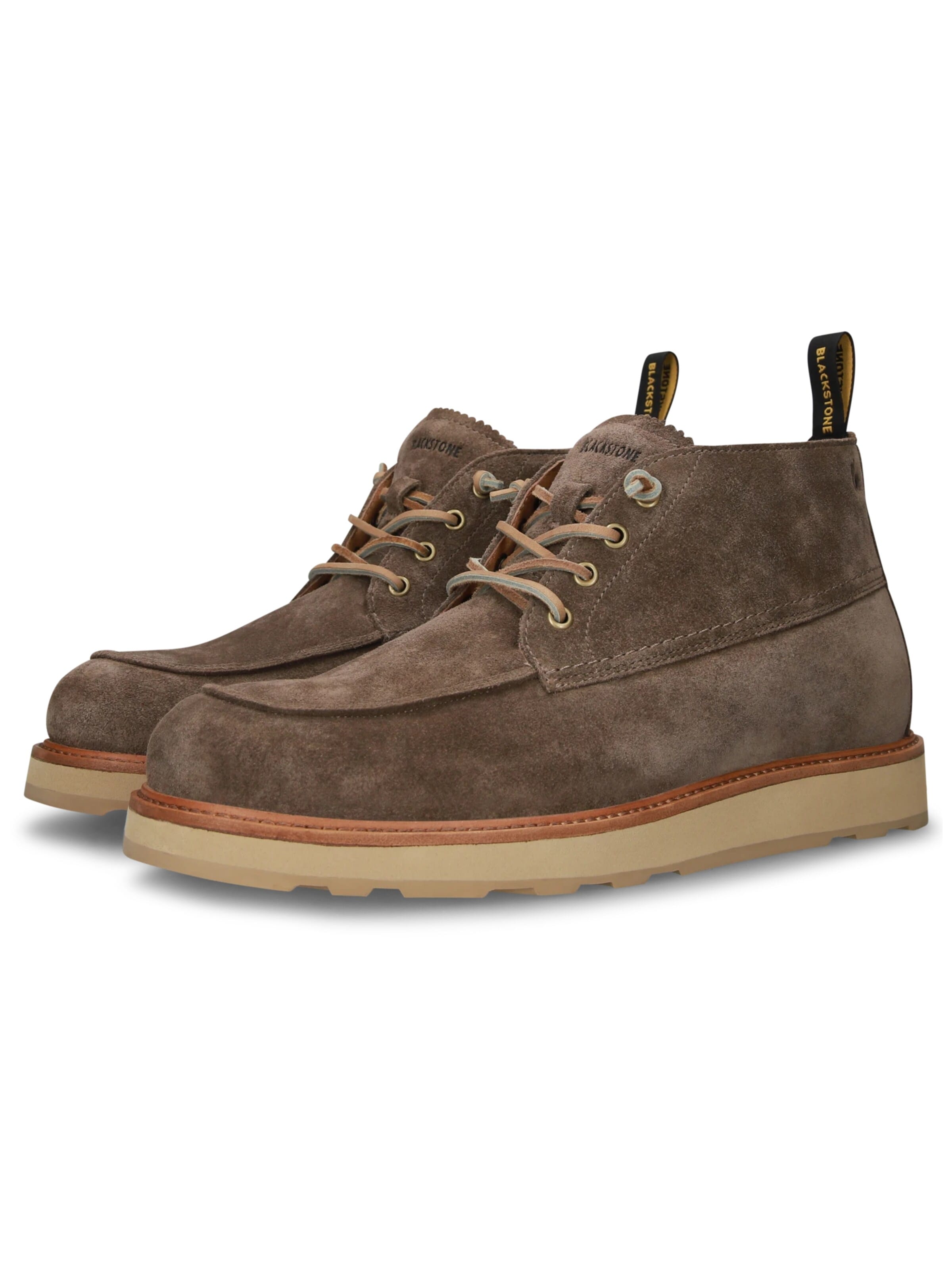 BLACKSTONE Boots med snörning 'PERIDO ASHER MID' i brun