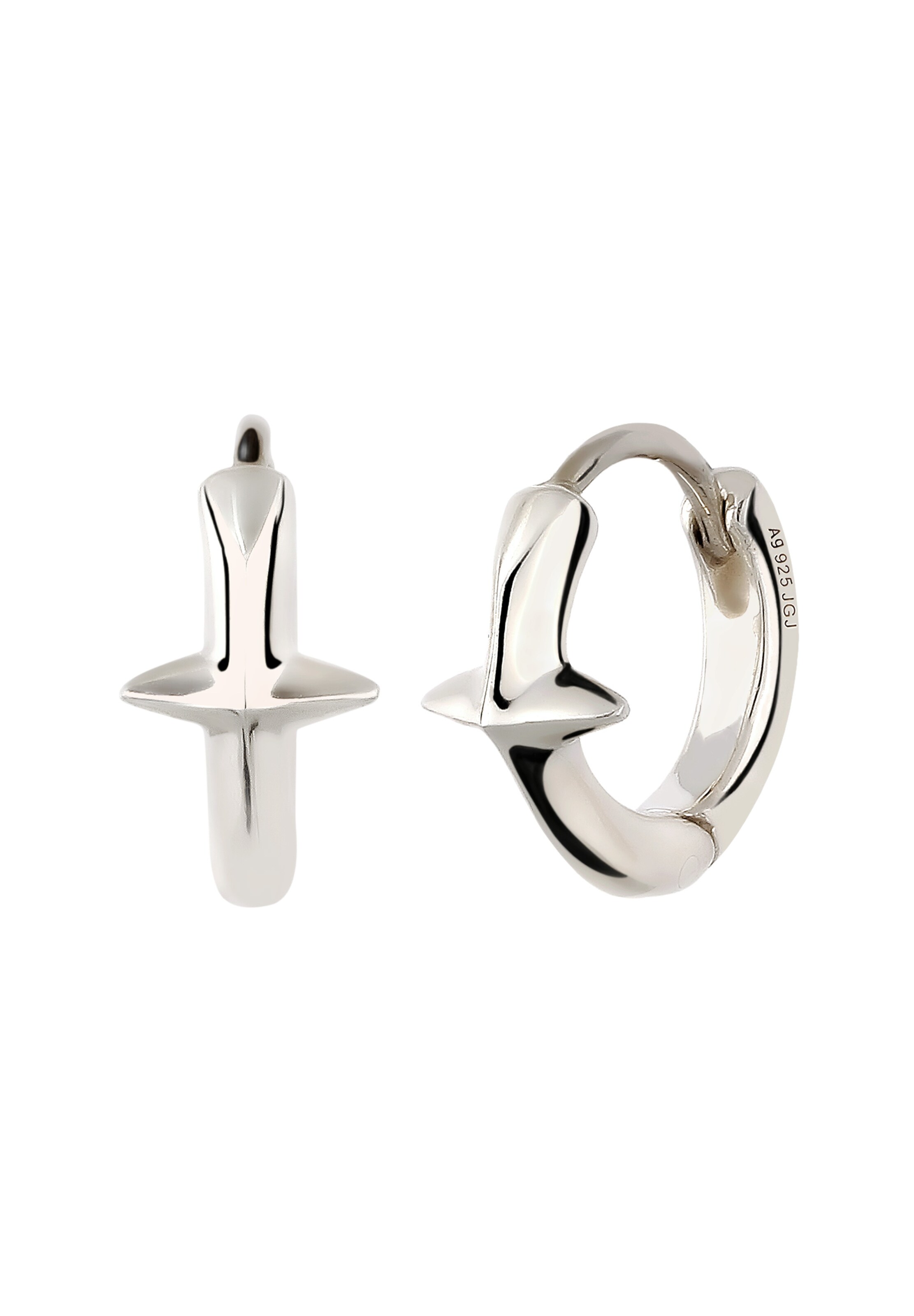 KUZZOI Earring in Silver: front